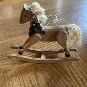 Wooden Rocking Horse Decoration